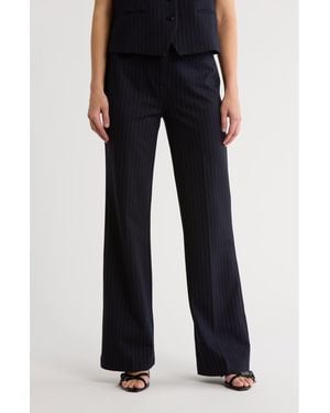 Amanda + Chelsea Aria Pinstripe Pants - Blue