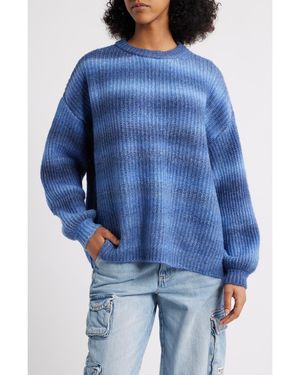 PacSun Alexia Oversize Rib Sweater - Blue