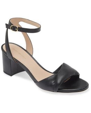 Stuart Weitzman Everly Block Heel Sandal - Metallic