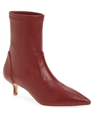 Stuart Weitzman Mara 50 Kitten Heel Bootie - Red