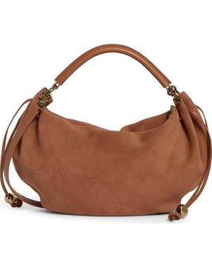 Madewell The Camren Gathered Suede Shoulder Bag - Brown