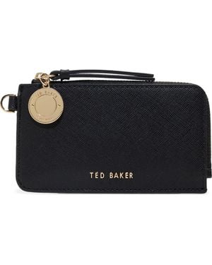 Ted Baker Lulu Leather Zip Card Case - Black