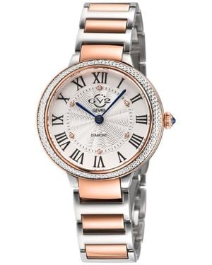 Gv2 Rome Brillante Diamond Bracelet Watch, 36Mm - Gray