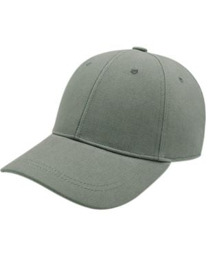 Bruno Magli Cotton Canvas Baseball Hat - Gray