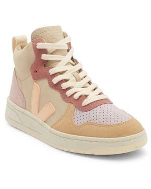 Veja V-15 Mid Top Sneaker - Natural