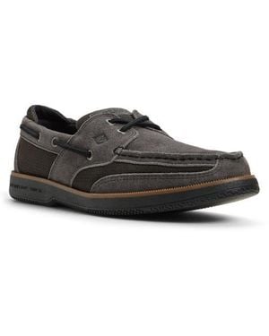 Sperry Top-Sider Surveyor 2-Eye Boat Shoe in Black for Men