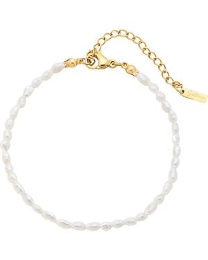 st. Moran Seed Freshwater Pearl Bracelet - Metallic
