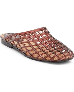 MIA Sophie Clear Woven Mule - Pink