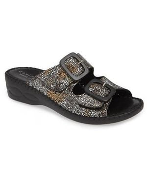 David Tate La Vida Slide Sandal - Black
