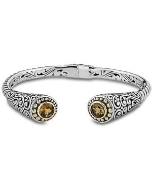 Samuel B. Tipped Two-Tone Bangle - Yellow