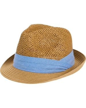 Nordstrom Paper Straw Fedora - Blue