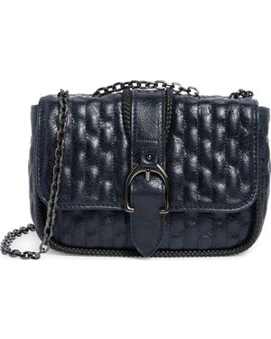 Longchamp Amazone Matelasse Leather Crossbody Bag - Blue