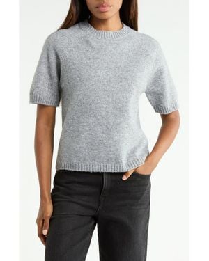 Sanctuary The Daily Short Sleeve Sweater - Gray