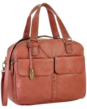 Børn Large Organizer Satchel Bag - Red