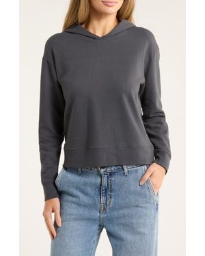 James Perse Cotton Pullover Hoodie - Blue