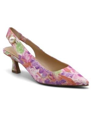 Adrienne Vittadini Sagan Pointed Toe Slingback Pump - Pink