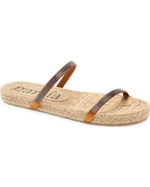 Pedro Garcia Janna Espadrille Sandal - Metallic