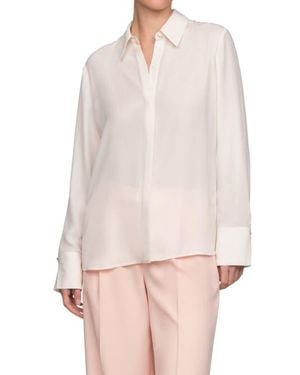 BCBGMAXAZRIA Ellen Oversize Button-Up Shirt - Pink