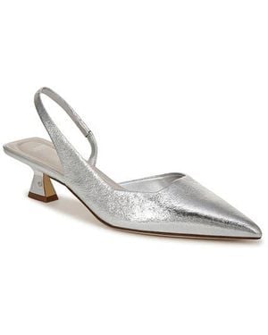 Sarto Devin Kitten Heel Slingback Pump - White