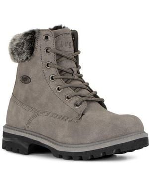 Lugz Empire High Faux Fur Lug Sole Boot - Brown