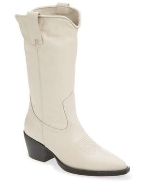 Steve Madden Anslee Western Boot - White