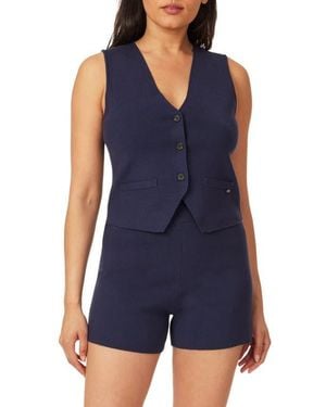 Scotch & Soda Ribbed Sweater Vest - Blue