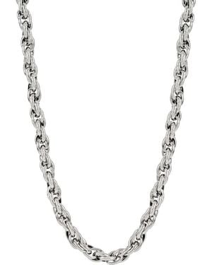 Ed Hardy Rope Chain Necklace - Metallic