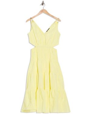 Maje Runnala Tiered Dress - Yellow