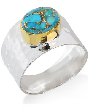 YS GEMS Plated Statement Ring - Blue