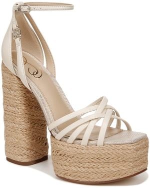Sam Edelman Kade Ankle Strap Espadrille Platform Sandal - Natural