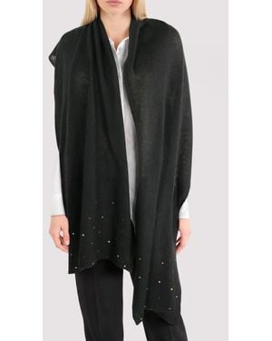 Portolano Cashmere Wrap Scarf - Black