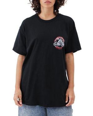BDG Pasadena Moto Cotton Graphic T-Shirt - Black