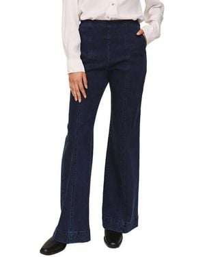 Bella Dahl Side Zip High Waist Flare Jeans - Blue