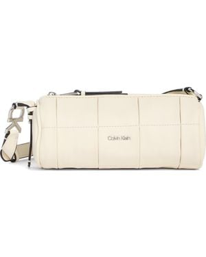 Calvin Klein Tina Barrel Crossbody Bag - Natural