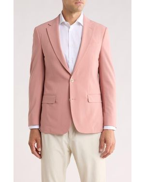 Original Penguin Solid Notch Lapel Sport Coat - Pink