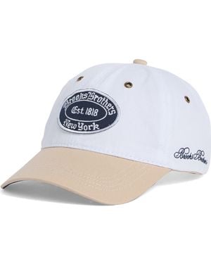 Brooks Brothers Logo Patch Baseball Cap - Blue