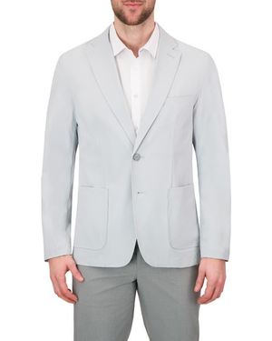 C-LAB NYC Packable Woven Tech Jacket - Gray