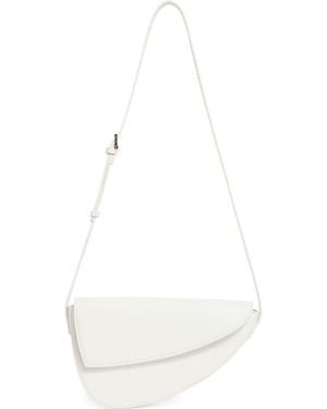 BCBGMAXAZRIA Asymmetrical Crossbody - White