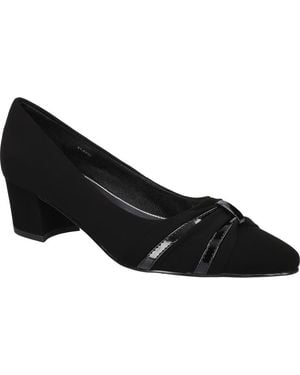 Easy Street Millie Ruched Pump - Black