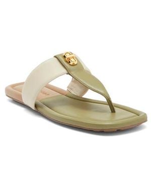 Marc Jacobs The Dual T-Strap Sandal - Metallic