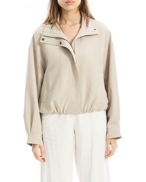 Max Studio Bubble Hem Jacket - Natural