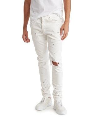 Purple Brand Low Rise Skinny Jeans - Multicolor