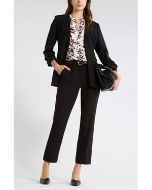 Nordstrom Rack Slim Cinched Sleeve Blazer - Black