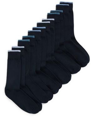 Ted Baker Assorted 6-Pack Crew Socks - Blue
