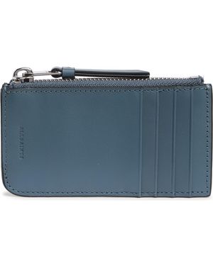 AllSaints Marlborough Leather Wallet - Blue