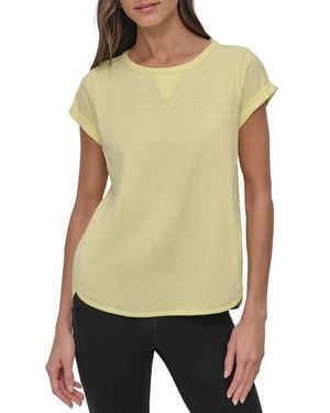 DKNY Roll Cap Sleeve T-Shirt - Green