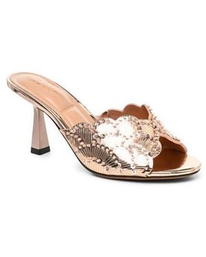 Nicole Miller Zoda Faux Pearl Sandal - Natural