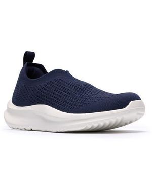 Clarks Solevana Knit Slip-On Sneaker - Blue