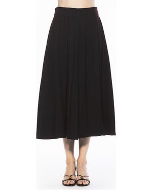 Alexia Admor Oren Pleated Midi Skirt - Black