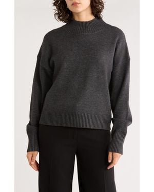 Truth Mock Neck Pullover Sweater - Black